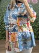 Multi Print Shirt/Tropical Island