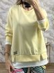 Soft Colored Layers Sweatshirt/Yellow