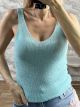 Knitted Lurex Top-8801/Dark Aqua