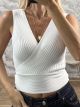 Knitted X Top/White1