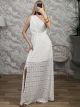 Polymorphic Lace Dress/White
