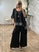 Plus Size Layered Set/Black