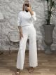 Knitted Pants Set-9132/White