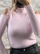Knitted Top Shoulders/Pink