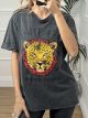 Stonewashed T-shirt/Yellow Tiger