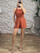 Viscose Belt Playsuit-20145/Ecai