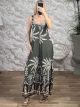 PalmTrees WideStraps Jumpsuit-2013/Khaki