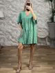 Super Soft Mini Dress-17087/Green