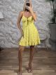 Floral Mini Dress-321628/Yellow