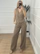 Vest Wide Set/Camel