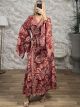 Silk Wrapover Dress-Gold-246/N3