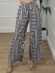 Viscose Boho Pants-55231/Navy Blue