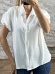 Balloon ShortSleeves Shirt-25164/White