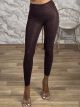 Leopard Mat Leather Leggings-NEW/Burgundy