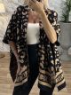 Leopard Poncho Cardigan/B&B