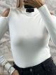 Knitted Top Shoulders/White