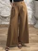 Crep Wide Pants-NEW/Camel