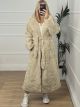 Teddy Belt Coat/Ecru