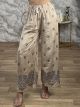 Textured Highwaist Pants-2602/Beige 