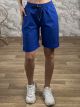 Elastic Drawstring Shorts-One Size/Royal Blue