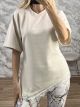 Asymmetric Lace Top-26021/Ecru