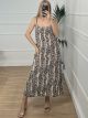 Midi Animal Print Dress/Snake