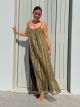 Maxi Viscose Boho Dress-8007/Khaki
