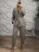 Viscose Textured Suit-84118/Beige