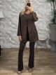 Soft Suede Coat-9045/Chocolat