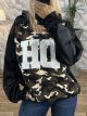 Metallic Hoodie-30100/Black