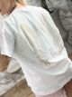 Strassed Wings Cotton T-Shirt/White-Gold Wings