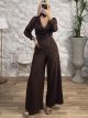 Sequins Jumpsuit/Chocolat