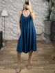 Mono Sleeveless Midi Dress-92163/Petrol