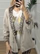 Double Sided Leopard Anorak/Beige