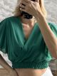 Muslin ClossSleeves Top-30931/Green
