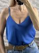 Lingerie Satin Top-3139/Royal Blue