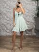 Floral Mini Dress-321628/Green