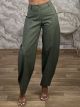 Barrel Highwaist Pants-25719/Khaki