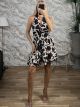 Muslin Mini Dress-Cow/Chocolat