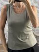 Lace Rip Elastic Top-33049/Khaki