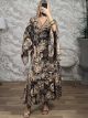 Silk Wrapover Dress-Gold-246/N4