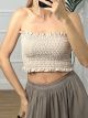 Wasp Nest Strapless Top-NEW/Grey