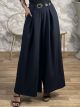 Super Wide Belt Pants-3263/Dark Blue