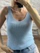 Knitted Lurex Top-8801/Ciel