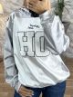 Metallic Hoodie-30100/White