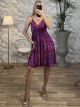 Silk Mini Dress Golden Cracks-2515/N5