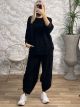 Casual Cord Aladdin Viscose Set/Black