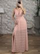 Polymorphic Lace Dress/Pink
