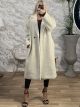 Long Oversized Teddy Coat/Vanilla