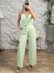 Strass Sleeveless Jumpsuit/Mint